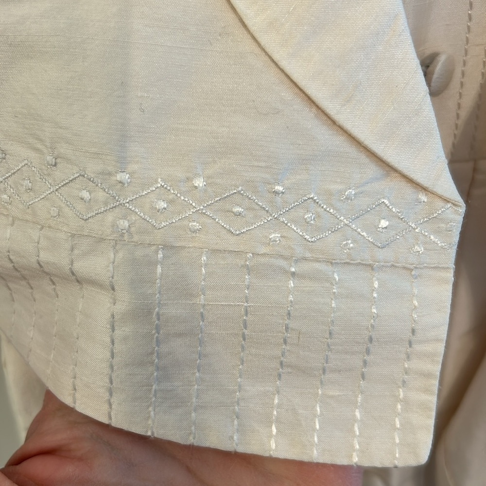 Pure Silk Traditional Classic Heirloom Baptism Christening Outfit New with Tags - Picture 10 of 11